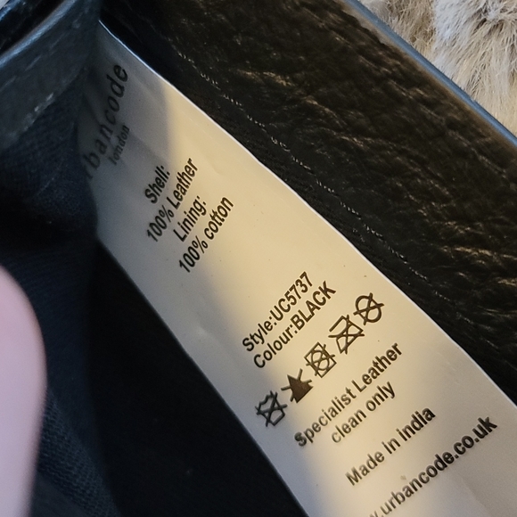 Urbancode London Pebbled Leather Wallet Black - Picture 8 of 13